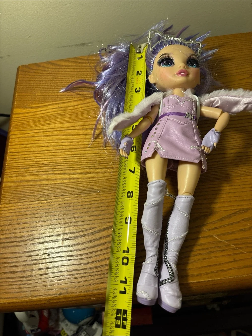 Purple Fashion Doll with Lilac Outfit and Accessories rainbow princess